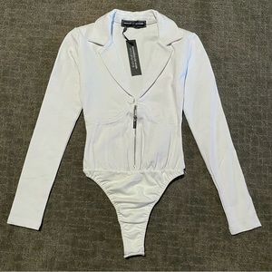 BRAND NEW Maniere de Voir White Bodysuit 6
